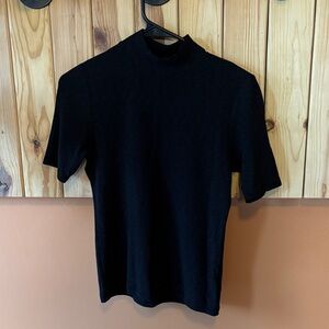 Joie Classic Black Short Sleeve Knot